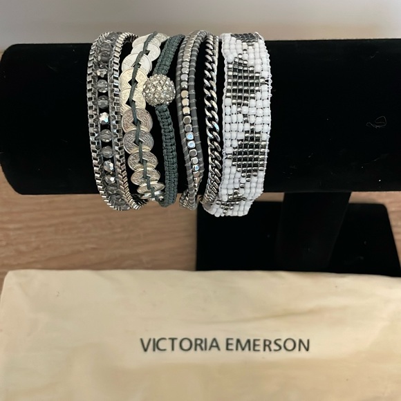 Victoria Emerson Stacked Cuff Bracelet - Picture 1 of 4